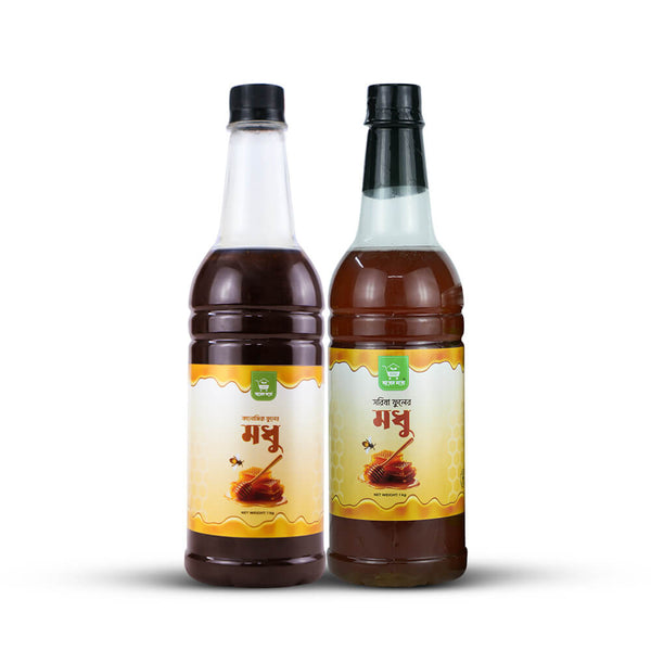 কালোজিরা ও সরিষা ফুলের মধু কম্বো | Blackseed & Mustard Honey 2kg