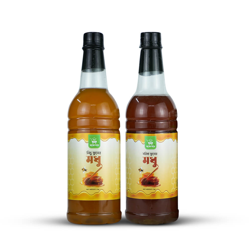 লিচু ফুলের মধু ও সরিষা ফুলের মধু কম্বো | Lichu Flower & Mustard Honey 2kg