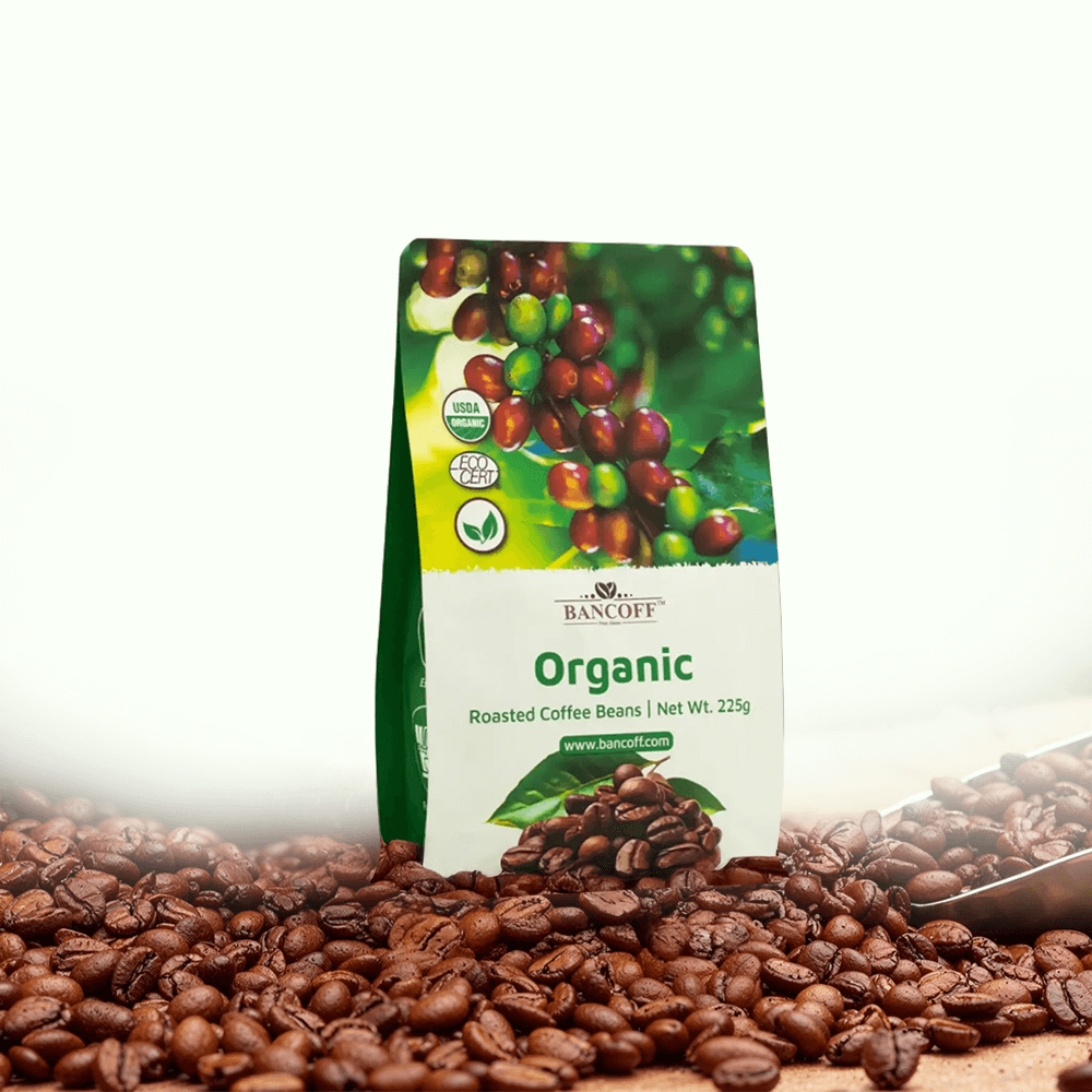 Bancoff Organic Roasted Coffee Beans – 225gm